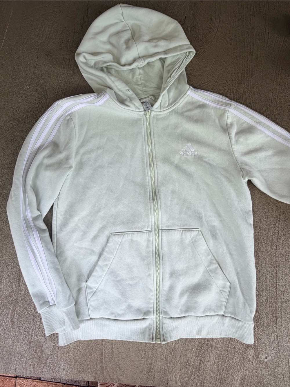 adidas Women's Mint Green Zip-Up Hoodie Jacket